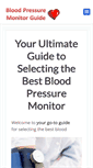 Mobile Screenshot of bloodpressuremonitorguide.com